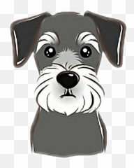 Dog Schnauzer Sticker - Schnauzer Dogs Png Vector Emoji,Schnauzer Emoji