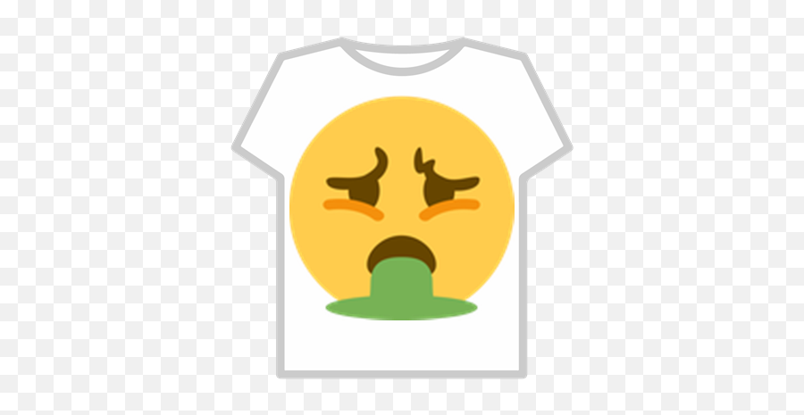 Vomit Emoji T Shirt Roblox - Puke Discord Emoji,Emoji Roblox Shirt