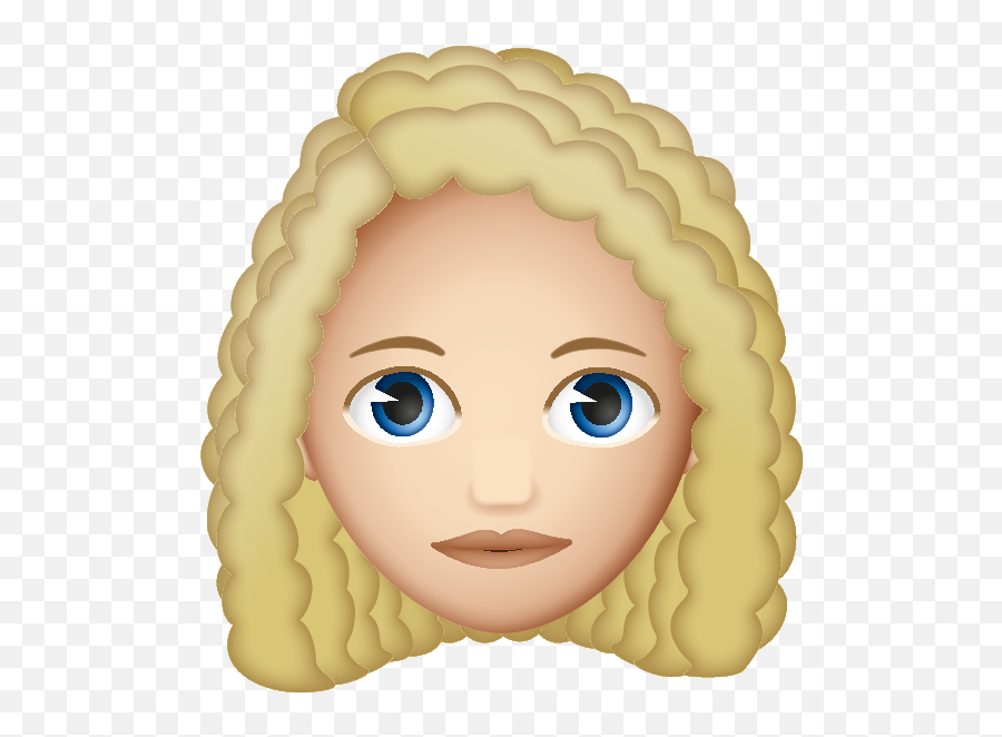 Best New Blonde Hair Boy Emoji - Curly Blond Hair Girl Emoji,Black Girl Curly Hair Kissy Face Emojis