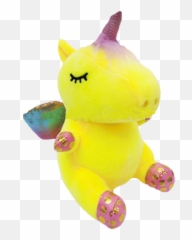 Cotton Stuffed Toy For Kids - Small Toy25 Yellow Evaly Mythical Creature Emoji,Emotions Plush