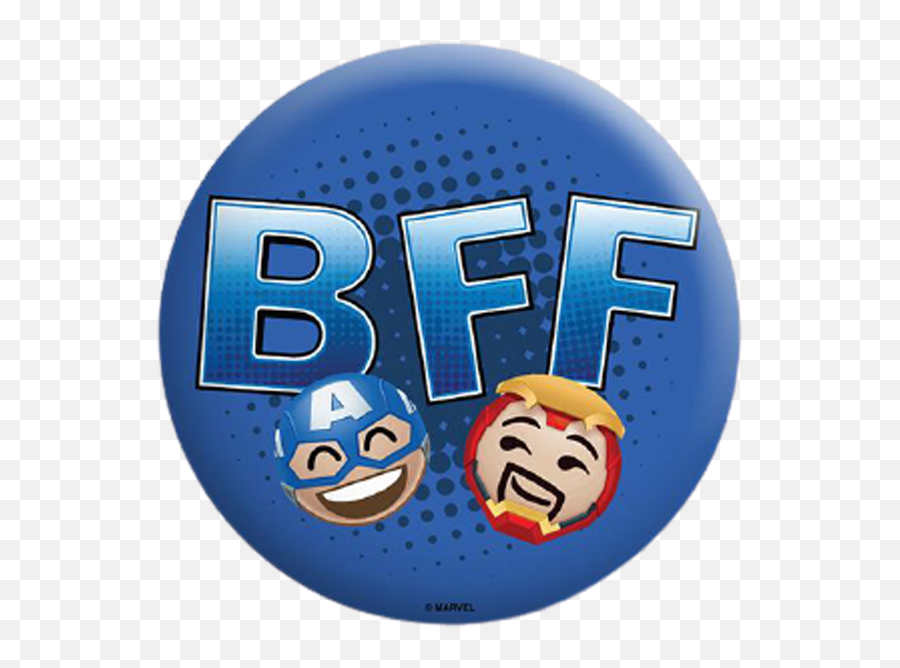 Buy Captain America Iron Man Bff Badge - Happy Emoji,Captain America Emoticon Png