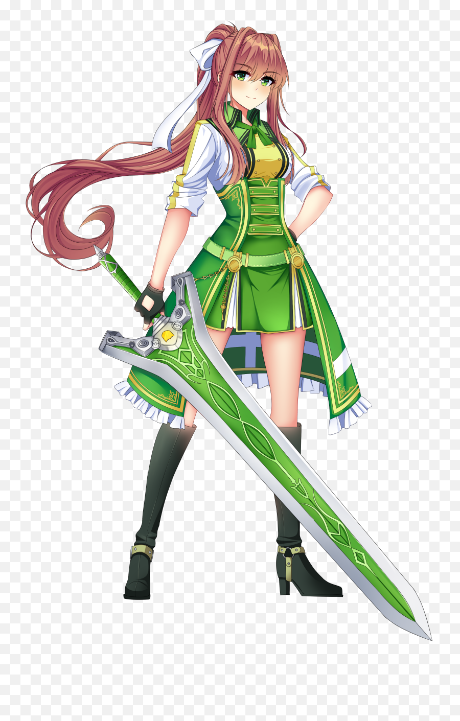 Monika The - Cold Steel 2 Laura Outfit Emoji,Deviantart Yay Emoticon