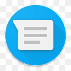 Google Messenger 2 - Sms Round Icon Png Emoji,Messager Emojis Update