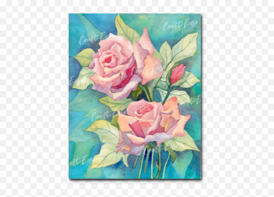 Diamond Painting - Diamond Art Diamond Painting Kits Diamond Painting Roses On Turquoise Emoji,Emotions Face Preschool Craf