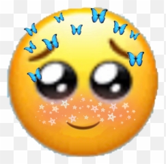 Cute Emoji Soft Sticker - Happy,Half Emoji