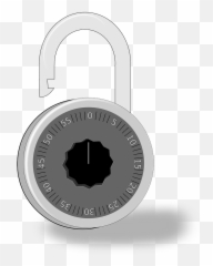 Unlocked Combination Lock - Transparent Background Combination Lock Clipart Emoji,Open Lock Emoji