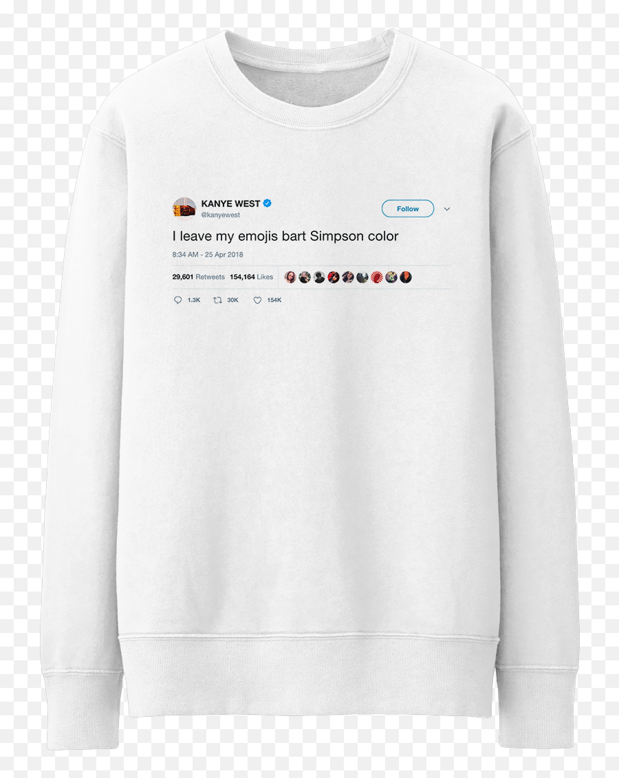 Kanye West - Long Sleeve Emoji,Kanye West Emojis