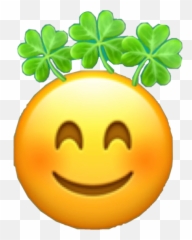 The Most Edited Saintpatricksday Picsart Emoji,Good Luck Clover Emoticon