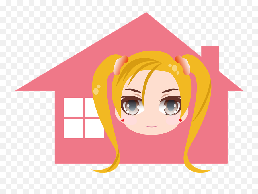 Free Photo Girl House Stay Home Blonde Home Ponytails - Max Emoji,Motorcycle Emoticon Woman Blonde Cartoon