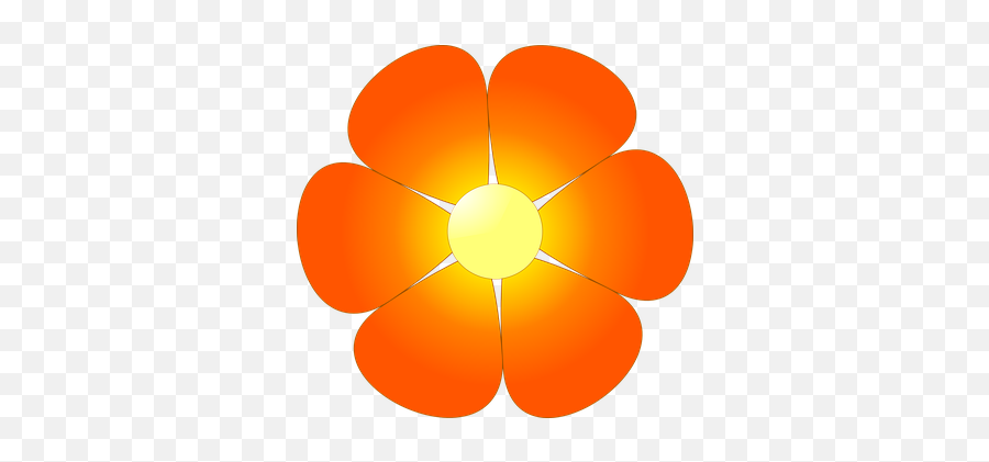 90 Free Orange Flower U0026 Orange Vectors - Pixabay 6 Petal Flower Clipart Emoji,Blossom Emoji