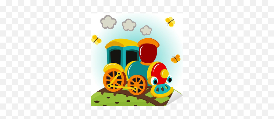 Animated Train - Vector Illustration Sticker U2022 Pixers We Emoji,Locomotive Emoticon