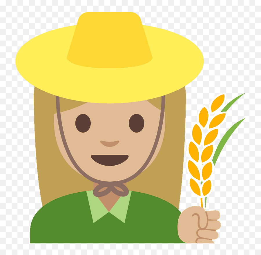 Woman Farmer Emoji Clipart - Emoji,Farmer Emoji