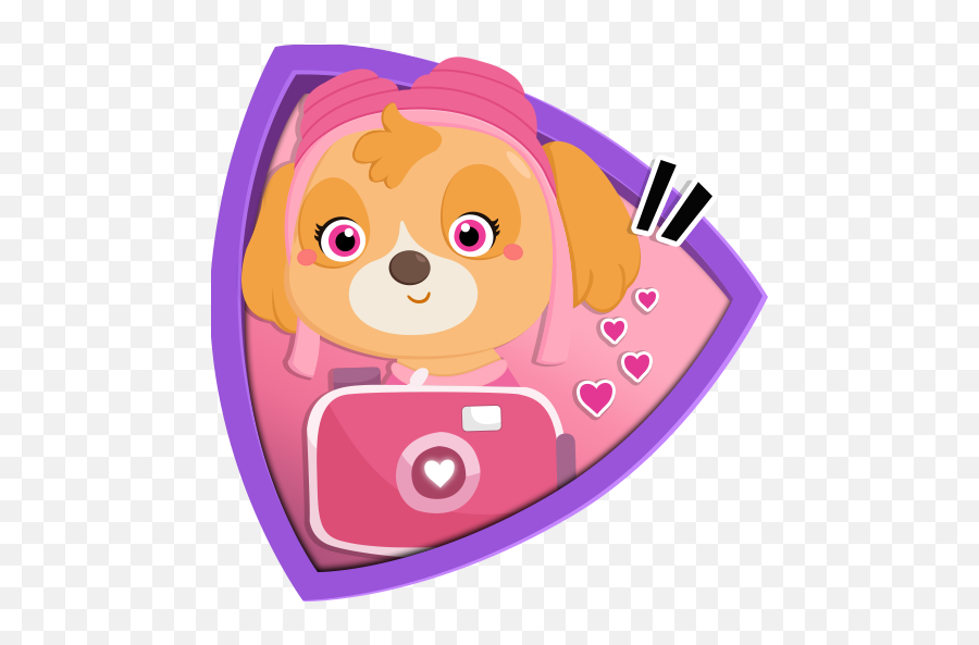 Skye Pawsome Camera Patrol Stickers And Emojis Apk 10,Paw Emojis