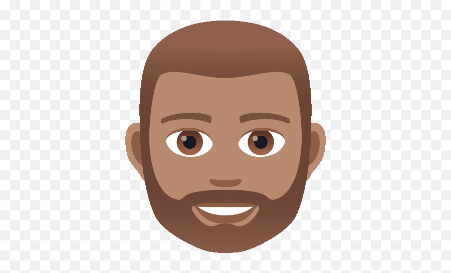 Bearded Joypixels Sticker - Bearded Joypixels Beard Emoji,Man With Mustache Emoji