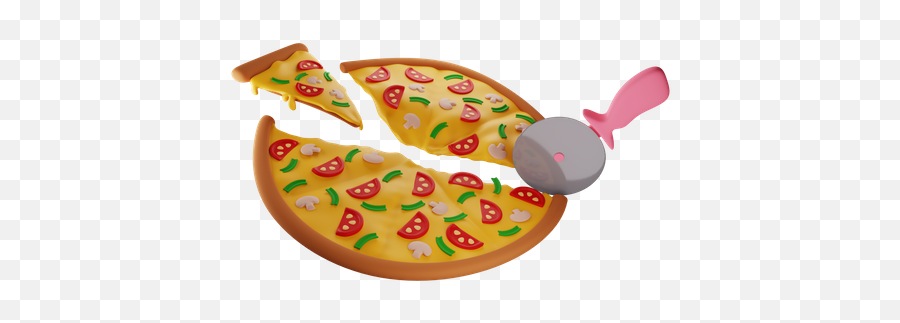 Premium Pizza 3d Illustration Pack From Food U0026 Drink 3d Emoji,Apple Pizza Emoji
