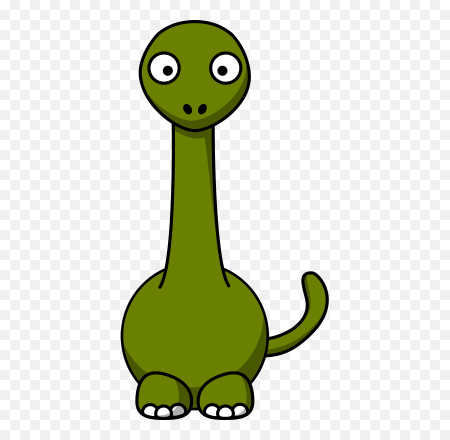 Reptileanimal Figuregreen Png Clipart - Royalty Free Svg Png Animated Dinosaur With Long Neck Emoji,Dinosaur Emoticons