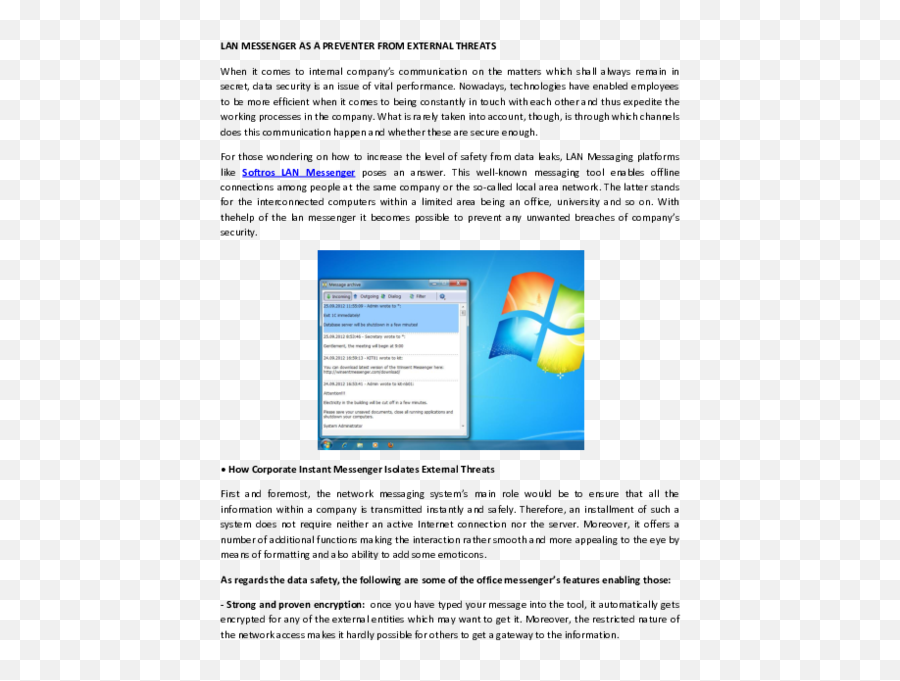 Pdf Lan Messenger As A Preventer From External Threats - Vertical Emoji,Messenger Emoticons Download