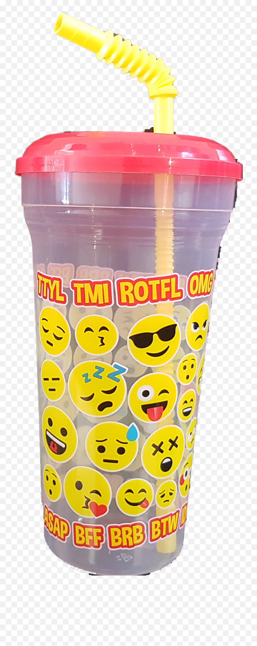 Clear Emoji Souvenir Cup With Lid And - Lid,Cup Emoji