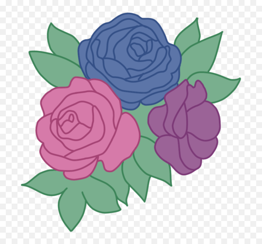 Floral Emoji,Bisexual Flag Emoji