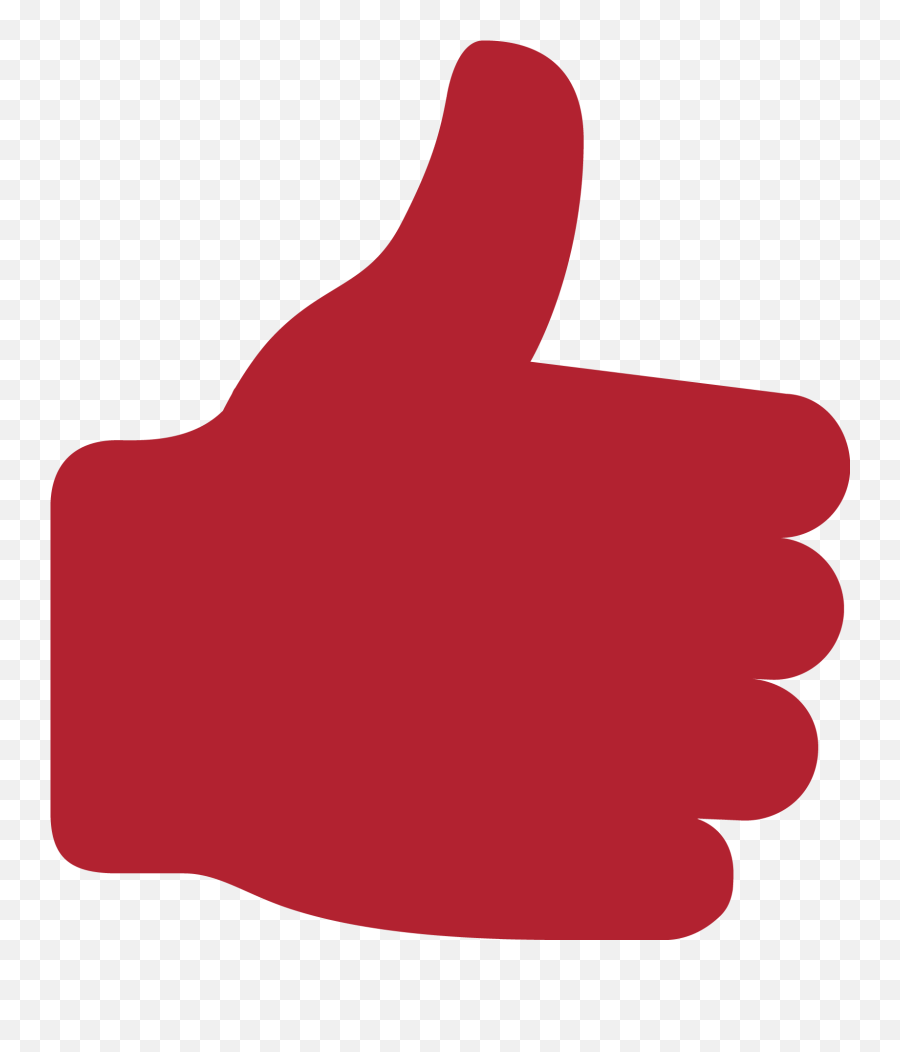 Transparent Background Thumbs Up Silhouette Transparent - Transparent Background Thumb Up Silhouette Emoji,Big Thumbs Up Emoticon