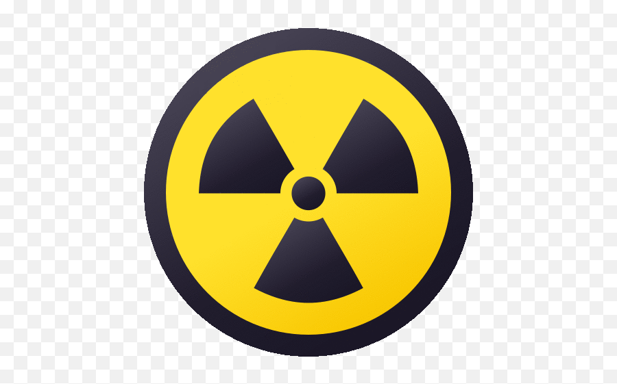 Radioactive Symbols Gif - Caution Radiation Area Sign Emoji,Nuclear Emoji