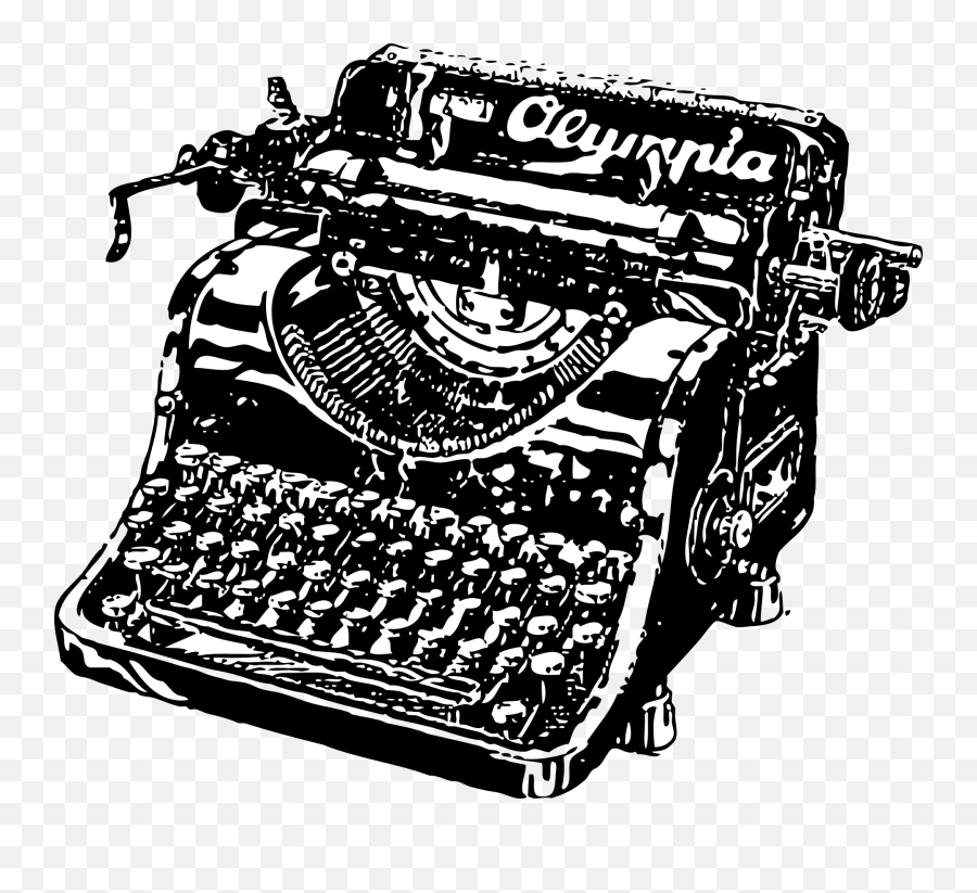 Typewriter Type Writer Png - Typewriter Clipart Emoji,Emoticons On A Typewriter