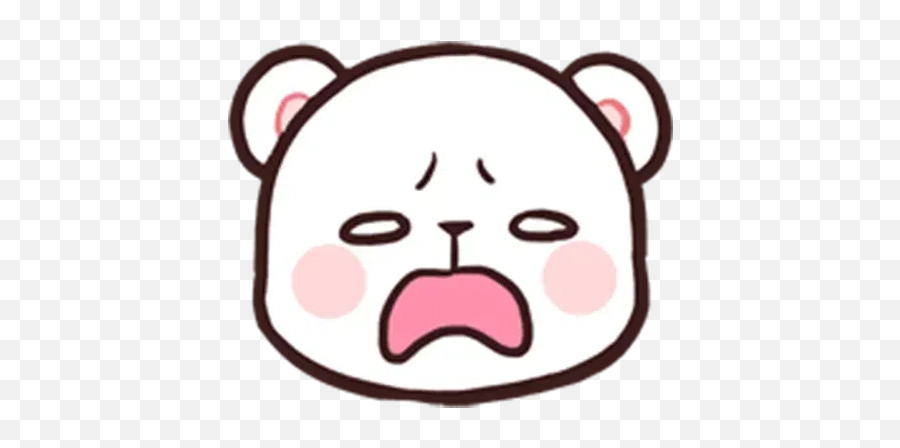 Milknmocha Emotion Whatsapp Stickers - Stickers Cloud Red Teddy Bear Outline Emoji,Emotion Stickers