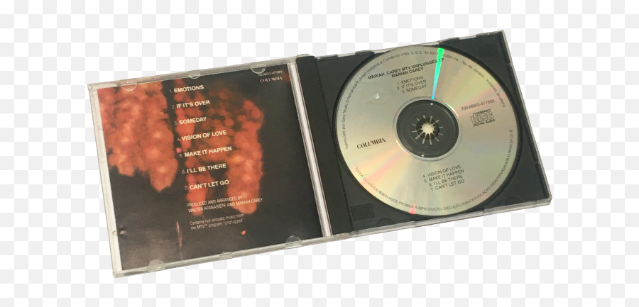 Cd Mariah Carey Mtv Unplugged - Jewel Case Emoji,Mtv Unplugged Mariah Carey Emotions