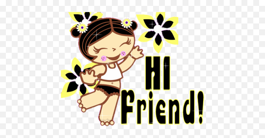 Best Friend Best Friend Emoji Gif - Animated Hi Friend Gif,Friends Emoji