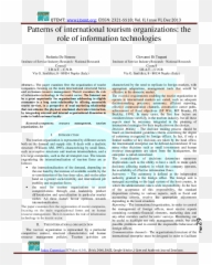 Pdf Patterns Of International Tourism Organizations The - National And International Tourism Organization Emoji,Mini Paper The Power Of Positive Emotion Organization Theory And Design