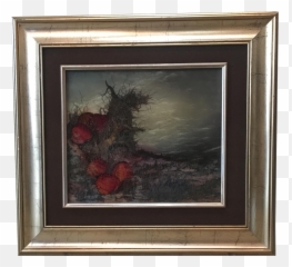 Surrealist Painting On Reverse Glass By Ico Kovacic In The Manner Of Dali - Poster Frame Emoji,Opposite Emotions Photography