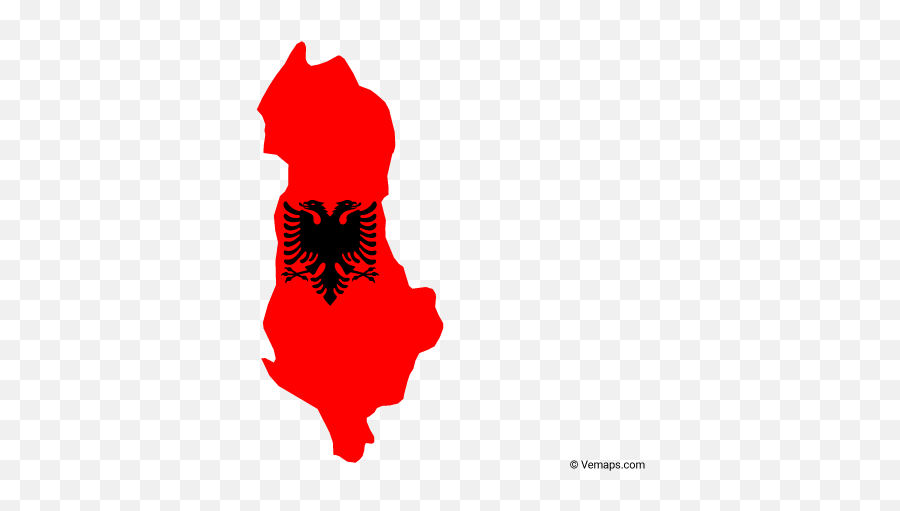 Flag Map Of Albania - Albania Flag Emoji,Flag Plane Emoji