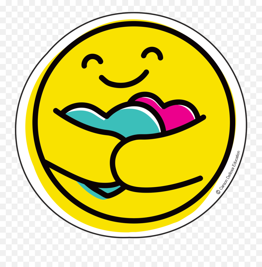 Kind Vibes Hug Emoticon Virtual Collection Carson Dellosa - Carson Dellosa Kind Vibes Smiley Faces Emoji,Fisher Emoticon