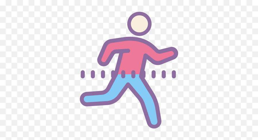 Running Icon In Cute Color Style - Icono Animado Entrenamiento Funcional Png Emoji,Text Emoticon That Looks Like A Running Person