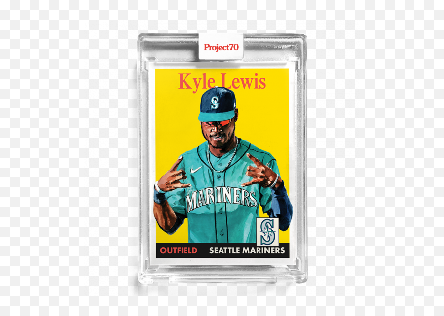 Topps New Project70 - Juan Soto Mookie Betts U0026 Corey Kyle Lewis Project 70 Emoji,Chipper Jones Emotion Rookie Card