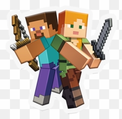 Minecraft Stickers Out Now Minecraft - Minecraft Alex And Steve Png Emoji,Minecraft Chat Emojis