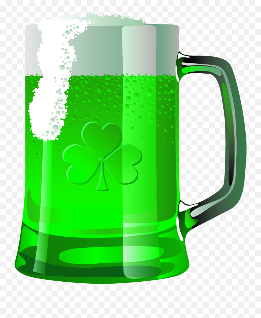 Transparent Saint Patrick Green Beer Png Picture - Green Beer Clipart Emoji,Beer Emoji