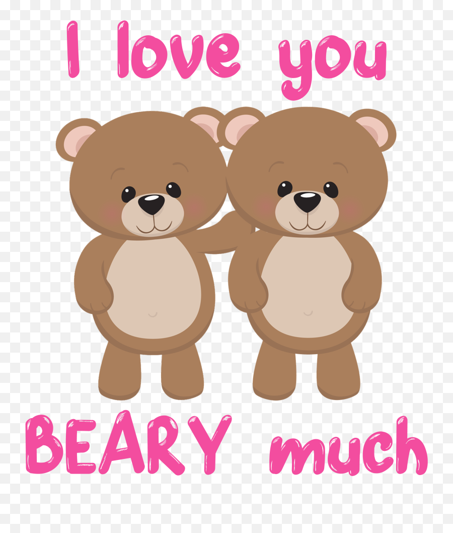 I Love You Beary Much Emoji,Bear Emoticon Generator