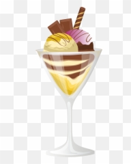 Ferrero Sundae Ferrero Rocher Ice Cream Sundae - Clip Art Emoji,Emoji Theme Ice Cream Sundae Dish