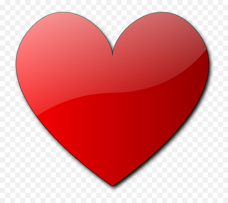 Heart Clip Art At Clkercom - Vector Clip Art Online Emoji,Red Heart Emoji Image