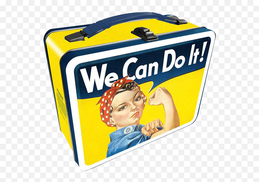 Smithsonian Rosie Riveter Metal Lunch Box - Rosie The Riveter Emoji,Rosie The Riveter Emoji