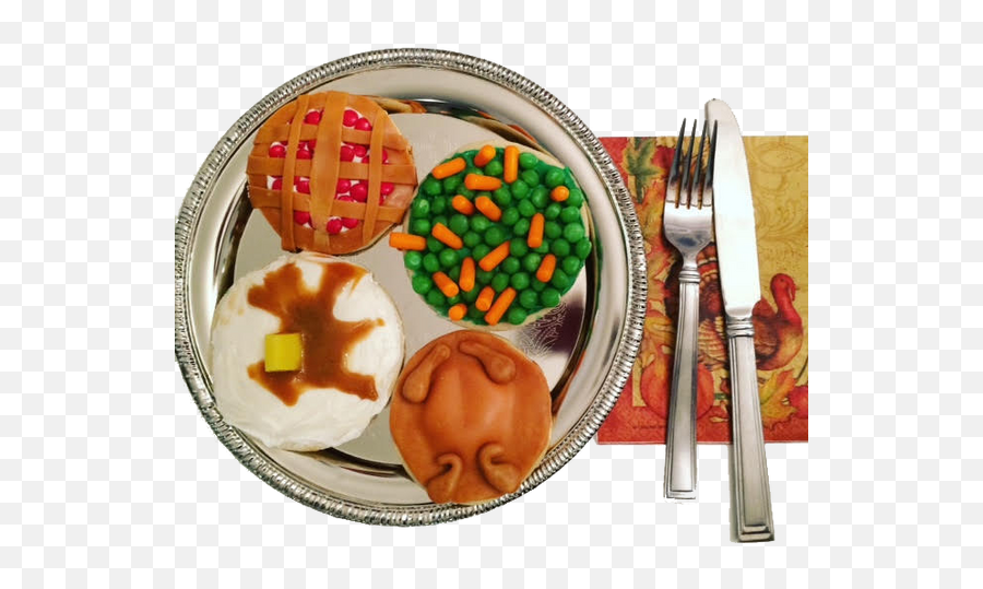 Thanksgiving U2013 Wwwbrookiescookiesnyccom Emoji,Fork Knife Plate Emoji