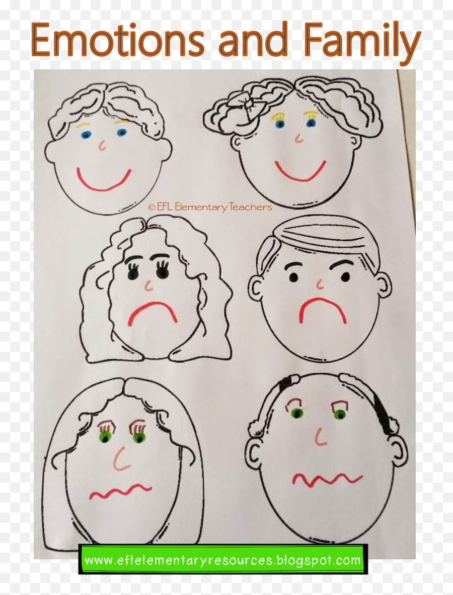 Esl The Family And Feelings Book - Projeto Identidade Educação Infantil Atividades Emoji,Emotions Albums