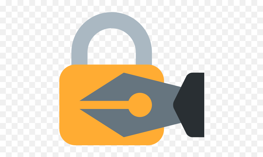Lock Emoji Png - Pen Lock Emoji,Emojis Meaning