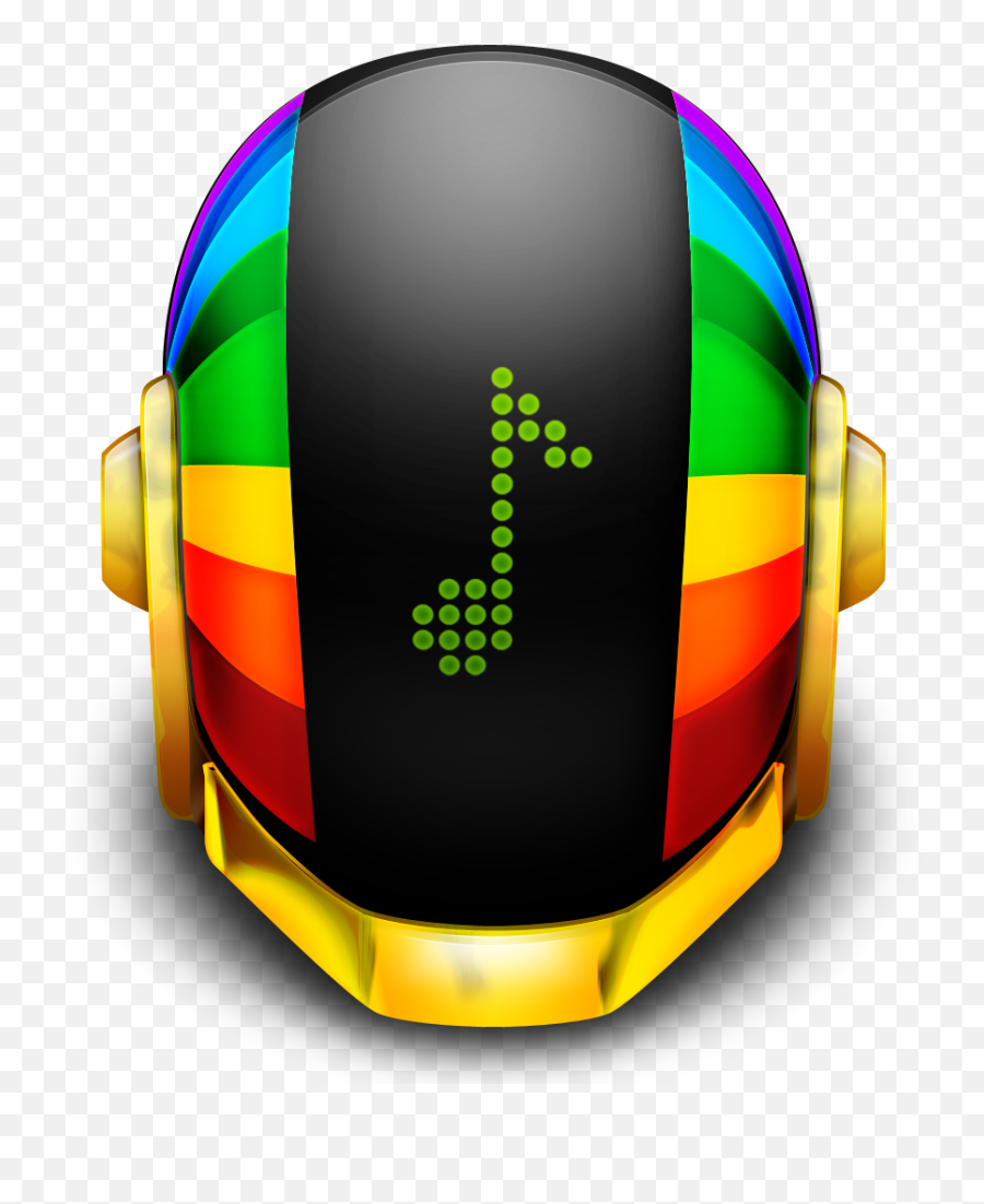 Guyman Helmet Music Icon Daft Punks Iconset Tsukasa - Tux Daft Punk Helmet Png Emoji,Music Emoji Png