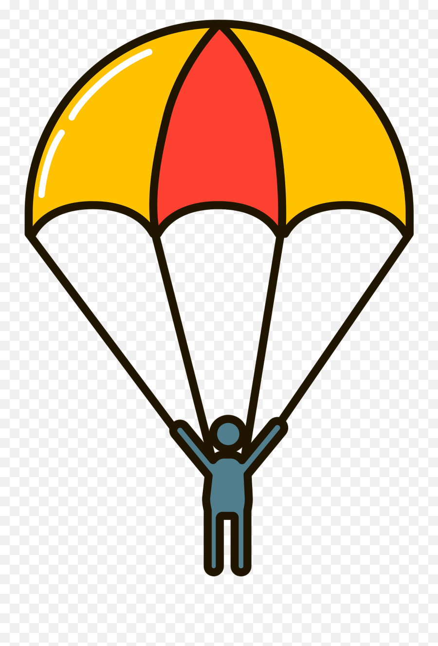 Parachutist Clipart Free Download Transparent Png Creazilla - Toy Parachute Emoji,Lenin Emoji