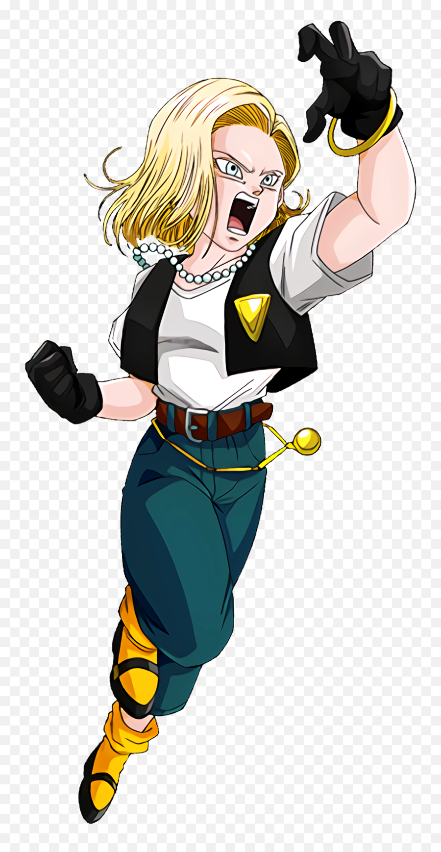 Mental Power That Continues To Resist - 18 Dragon Ball Render Emoji,Dragon Ball Z Emoji Android