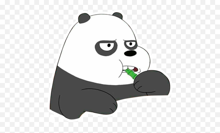 Arho Sunny Whatsapp Stickers - Stiker Panda We Bare Bears Emoji,We Bare Bears Emoji