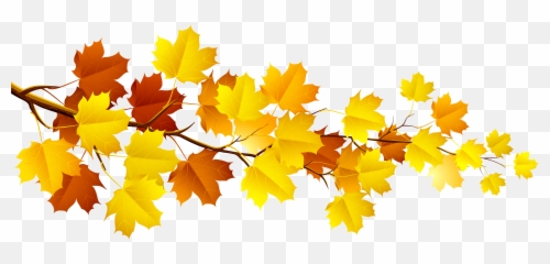 Decorative Clipart Autumn Tree Branch - Autumn Leaves Clipart Emoji,Fall Leaf Emoticon
