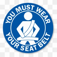 Safe Clipart Seatbelt Safe Seatbelt - You Must Wear Your Seatbelt Logo Png Emoji,Seatbelt Emoji